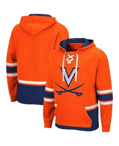 Мужской оранжевый пуловер с капюшоном Virginia Cavaliers на шнуровке 3.0 Colosseum