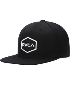 Мужская черная регулируемая шляпа Snapback Commonwealth RVCA