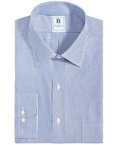 Мужская классическая рубашка стандартного кроя без железа в бенгальскую полоску Brooks Brothers