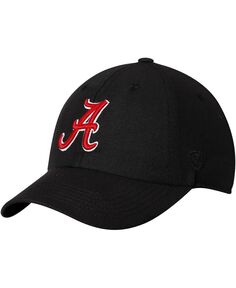 Мужская черная регулируемая шляпа с логотипом Alabama Crimson Tide Primary Top of the World