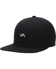 Мужская черная регулируемая шляпа Snapback с нашивкой VA RVCA