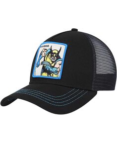 Мужская черная регулируемая шляпа X Men Wolverine Retro с А-образной рамкой Lids