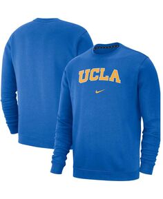 Мужской синий флисовый пуловер UCLA Bruins Club свитшот Nike
