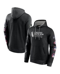 Мужской черный пуловер с капюшоном Chicago White Sox Extra Innings с логотипом Fanatics