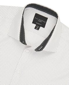 Мужская классическая рубашка без морщин стандартного кроя в горошек с принтом Calabrum