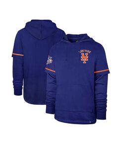 Мужской пуловер с капюшоном Royal New York Mets Shortstop &apos;47 Brand