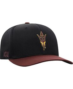 Мужская черная, бордовая кепка Arizona State Sun Devils Two-Tone Reflex Hybrid Tech Flex Hat Top of the World