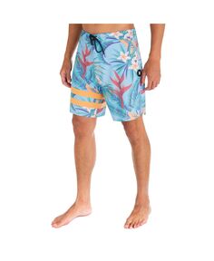 Мужские шорты для плавания Phantom+ Block Party Renegade, 18 дюймов, с завязками Hurley