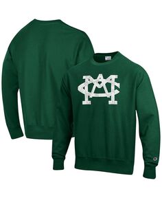 Мужской зеленый пуловер обратного переплетения с логотипом Michigan State Spartans Vault Logo Champion