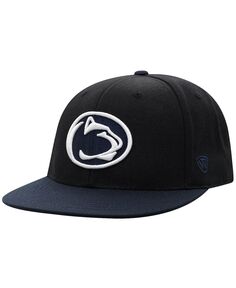Мужская черная, темно-синяя двухцветная приталенная шляпа Penn State Nittany Lions Team Color Top of the World