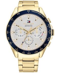 Мужские золотистые часы-браслет 44 мм Tommy Hilfiger