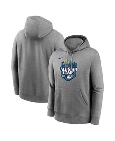 Мужской серый флисовый пуловер с капюшоном для Матча всех звезд MLB 2023 Nike