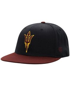 Мужская черно-бордовая двухцветная приталенная шляпа штата Аризона Sun Devils Team Color Top of the World