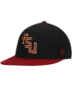Мужская черно-гранатовая двухцветная приталенная шляпа команды семинолов штата Флорида Top of the World