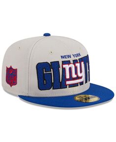 Мужская шляпа Stone, Royal New York Giants на драфте НФЛ 2023 года 59FIFTY New Era