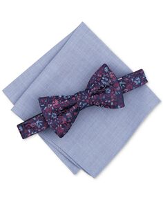 Мужской комплект с галстуком-бабочкой и нагрудным платком Jenera с цветочным принтом Bar III