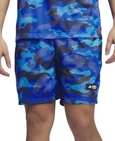 Мужские баскетбольные шорты свободного кроя Legends с камуфляжной сеткой 9 дюймов adidas