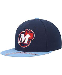 Мужская шляпа x Lids темно-синего, голубого цвета Dallas Mavericks Hardwood Classics Reload 3.0 Snapback Hat Mitchell &amp; Ness