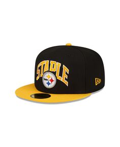 Мужская шляпа X Staple черного, золотого цвета Pittsburgh Steelers Pigeon 59Fifty. New Era