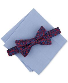 Мужской комплект с галстуком-бабочкой и нагрудным платком с цветочным принтом Bar III
