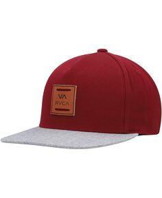 Мужская бордово-серая шляпа Snapback All The Way RVCA