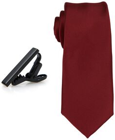 Мужской комплект из однотонного галстука и завязки для галстука 1 дюйм ConStruct