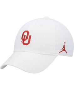 Мужская брендовая белая регулируемая кепка с логотипом Oklahoma owners Heritage86 Jordan