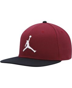 Мужская брендовая красно-черная кепка Pro Jumpman Snapback Jordan