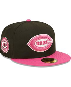 Мужская шляпа черного и розового цвета Cincinnati Reds 1938 Mlb All-Star Game Passion 59Fifty New Era