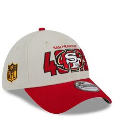 Мужская гибкая кепка Stone, Scarlet San Francisco 49ers 2023 NFL Draft 39THIRTY New Era