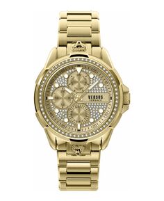 Мужские часы-браслет с ионным покрытием 6E Arrondissement, 46 мм Versus Versace