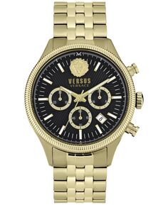 Мужские часы-хронограф Colonne с ионным покрытием из нержавеющей стали с браслетом, 44 мм Versus Versace