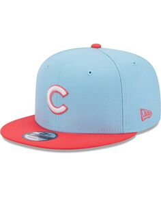 Мужская голубая и красная кепка Chicago Cubs Spring Basic двухцветная кепка Snapback 9FIFTY New Era