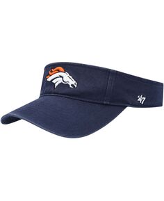 Мужской темно-синий козырек Denver Broncos Clean Up &apos;47 Brand