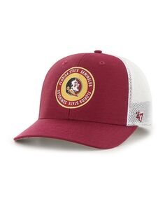 Мужская гранатовая шляпа семинолов штата Флорида представляет гибкую шляпу Trophy &apos;47 Brand