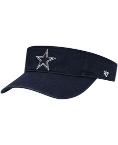 Мужской темно-синий козырек Dallas Cowboys Clean Up Visor &apos;47 Brand