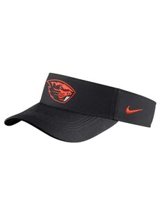 Мужской черный козырек с боковой линией Oregon State Beavers Nike