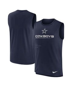 Мужская темно-синяя майка Dallas Cowboys Muscle Trainer безрукавка Nike
