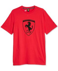 Мужская футболка с графическим логотипом Ferrari Race Big Shield Puma