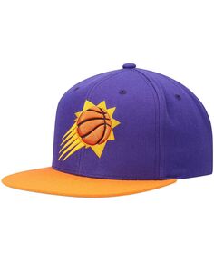 Мужская двухцветная кепка Snapback 2.0 фиолетового и оранжевого цветов Phoenix Suns Team Mitchell &amp; Ness