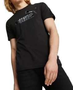Мужская хлопковая футболка ESS с камуфляжным рисунком Puma