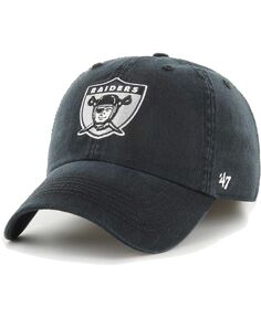Черная мужская приталенная шляпа Las Vegas Raiders Gridiron Classics Franchise Legacy &apos;47 Brand