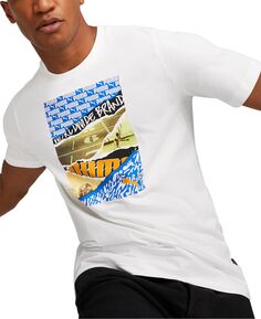 Мужская футболка с графическим логотипом и фотопринтом Puma