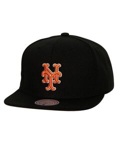 Черная мужская шляпа Snapback New York Mets Cooperstown Collection True Classics Mitchell &amp; Ness