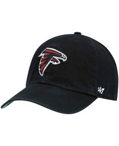 Черная мужская приталенная шляпа с логотипом Atlanta Falcons Franchise &apos;47 Brand