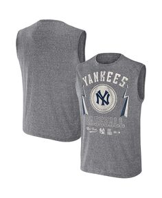 Мужская майка Darius Rucker Collection от Charcoal New York Yankees Muscle Tank Top Fanatics