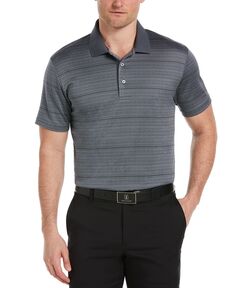 Мужская жаккардовая рубашка-поло с короткими рукавами и геопринтом для гольфа PGA TOUR