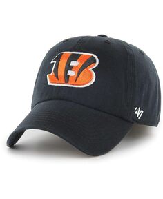 Черная мужская приталенная шляпа с логотипом Cincinnati Bengals Franchise &apos;47 Brand