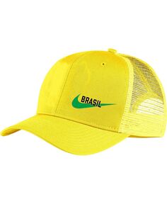 Мужская желтая кепка Trucker Snapback Classic99 Brazil National Team Classic99 Nike