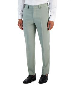 Мужские брюки современного кроя цвета сельдерея HUGO